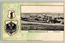 38877 O3702 Benneckenstein Prägedruck Benneckenstein Wappen Passepartout