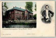 29574 W3112 Ebstorf 1908 - Provinzial-Ackerbauschule Georgs-Anstalt Mann mit Zylinder