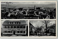 91619 W8802 Obernzenn Gebrauchsspuren Gasthaus zur Krone Foto AK