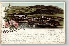 93468 W8491 Miltach 1907 Lithographie Pfarrkirche St. Martin