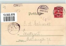 73312 W7340 Geislingen an der Steige 1897 Lithographie Felsental Alb-Übergang Rogensteig Wasserfall Eybach Verlag Ottmar Zieher-München