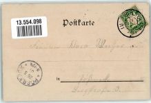 96337 W8642 Ludwigsstadt 1901 Lithographie Schloß Lauenstein Rathaus Bahnhof Zeibig's Turm