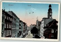 Glogau Glogow 1917 Foto AK Marktplatz Feldpost WK I