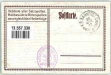 91438 W8532 Bad Windsheim 1917 - K.B. Bahnpost. C 28.4.17 Windsh II Stnch Bayer. Vereins-Lazarett