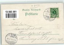63225 W6070 Langen in Hessen 1897 Lithographie Ludwigsplatz Stadtkirche Fahrgasse Gasthaus Adler Kath. Kirche