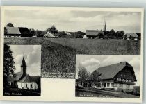 78126 W7744 Buchenberg , Schwarzw - Altes Kirchlein Gasthaus zur Krone Bauernhöfe