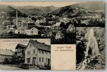 98587 O6081 Herges - Herges-Vogtei Auwallenburg Kolonialwarenhandlung Schneider TrusethalerWasserfall
