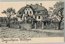 02681 O8609 Wilthen Künstlerkarte Jugendheim Wilthen sign. Tögel