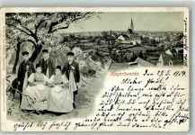 02977 O7700 Hoyerswerda 1904 - Volkstrachten Baumblüte