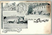 1140 Wien 14. Bezirk, Penzing Gebrauchsspuren Gasthaus Zum Feldmarschall Laudon Weidlingau Zwerg