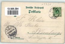 38899 O3721 Stiege 1898 Lithographie Schloß Heimstätte