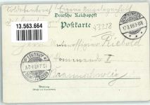 38364 W3338 Schöningen 1899 Lithographie Gasthaus Elmhaus Gartenwirtschaft