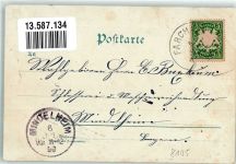 82490 W8105 Farchant 1899 Lithographie Kuhfluchtfall Dorfstrasse Edelweiss