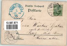 01705 O8210 Potschappel 1901 Lithographie Bahnhof