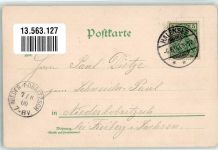 10115 W1000 Halensee 1900 Gebrauchsspuren Lithographie Gasthaus am Halensee Gartenwirtschaft Springbrunnen Der Halensee