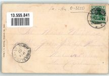 39418 O3251 Leopoldshall 1903 Gebrauchsspuren St. Johanniskirche Rathaus