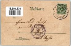 71540 W7157 Murrhardt Lithographie Herzog Christoph-Denkmal Stadtkirche Bahnhof Marktplatz Rathaus
