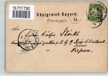 W8900 Augsburg , Bay Lithographie Brauerei zur gold'nen Gans Gaststube Stadtwappen Brauerei 1901 BOAKC