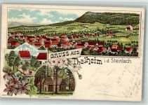 72116 W7406 Talheim , Kr Tübingen 1899 BOAKC Lithographie Gasthaus Zum Lamm Hütte Bolberg Stauchung Veilchen