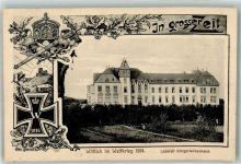 54516 W5560 Wittlich 1915 - Lazarett Kriegerwaisenhaus 1914 Eisernes Kreuz Krone Schwert