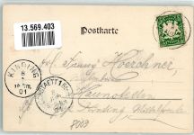 85304 W8069 Ilmmünster 1901 Lithographie Pfarrkirche