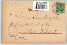 61169 W6360 Dorheim , Wetterau 1904 BOAKC Gasthaus Zur Eisenbahn Wilhelm Holler Histor. Pappeln Postagentur Bahnhof Lithographie