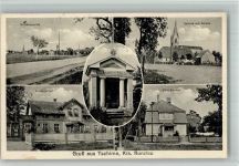 Czernica Tschirne 1937 BOAKC Kriegerdenkmal Postamt Schule Kirche Villa Sucker