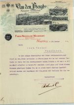 33829 W4807 Cleve Briefkopf Geschäftsbrief von 1906 Van den Berghs Margarine