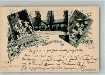 W1000 Berlin Mitte Gruss aus der Boxanstalt M.T.A. Fechten Turnerpyramide Boxen 1901 BOAKC