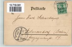 W1000 Berlin Mitte Gruss aus der Boxanstalt M.T.A. Fechten Turnerpyramide Boxen 1901 BOAKC
