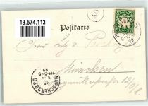 94447 W8350 Plattling 1899 Foto AK Adelskorrespondenz Bahnhof Plattling Bahnhofgasthaus Innenansicht