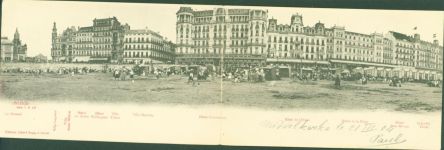 Ostende Oostende 1904 Klapp AK Hotel du Globe Hotel Wellington Villa Triton