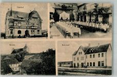 99826 O5905 Mihla 1921 - Gasthaus zur goldenen Aue Speisesaal Bahnhof Kirche