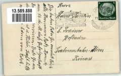 W8000 München Gefolgschaft Rennen Ort lt. Stempel Trabrennen