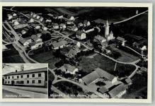 84416 W8252 Moosen , Vils - Fliegeraufnahme Handlung Schuster Kirche St. Stephanus