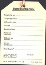 Verwundetenkarte Soldat KEINE AK