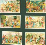 Lot mit 6 AK Serie Japanische Volksfeste 1900-10 Liebig Kleinposten bis 20