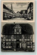 37434 W3429 Gieboldehausen - Marktstraße Fachwerkhäuser Manufakturwarengeschäft Gerhardy