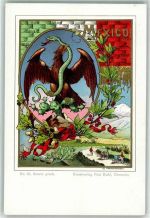 Wappen Verlag Paul Kohl Nr. 67 Trachten Mexiko Lithographie
