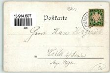 83471 W8240 St. Bartholomä 1897 Lithographie Königsee Obersee St. Bartholomä