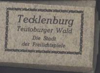 49545 W4542 Tecklenburg - Leporello 14 Ansichten 45 cm x 5 cm