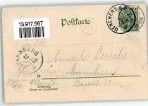 98559 O6054 Gehlberg 1900 Gebrauchsspuren Lithographie Schneekopf Schneekopfturm Schmücke Reh