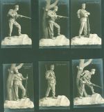 W1000 Berlin Mitte Lot mit 6 AK Serie Soldat bewaffnet Propaganda WK I Kleinposten bis 20