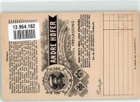 W8000 München Andre Hofer Feigenkaffee Fabrik Denkmal Germania Löwe Lithographie Kaffeewerbung Nota