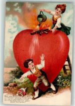 Herz Spruch Kinder PFB Serie 5198 Poesie Prägedruck