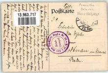 Minsk - sign. Elsässer Naratschee Ort handschriftlich Feldpost WK I