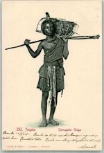 Luanda 1905 Foto AK Tracht Jäger