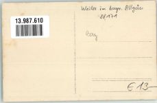 88171 W8999 Weiler-Simmerberg Foto AK Ort handschriftlich