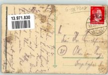 89231 W7910 Neu-Ulm Gebrauchsspuren Villa Foto AK Ort lt. Stempel