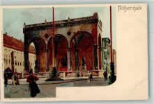 W8000 München Feldherrnhalle Velten Verlag Nr. 83 Kley, H. 1900 Lithographie / Künstlerkarte